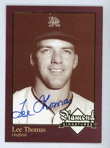 Lee Thomas 2006 Diamond Signatures Auto on card Autograph