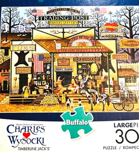 Tinmberline Jack's NEW HTF 300 PC Puzzle Trading Post Fire Wood Drugs Furs Miner - Picture 1 of 8