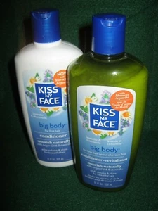  KISS My FACE Big BODY Conditioner (2) 11-oz (NEW) w/ Morroccan ARGAN Oil - Picture 1 of 4
