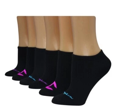 Champion Feminino Super No Show 6 pares tamanho 5-9 Ch509 - Imagem 1 de 2