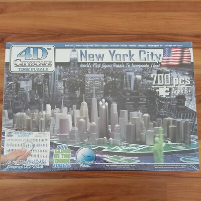 4D Cityscape Jigsaw Puzzle - New York City Map With Time Layer - Image 1 of 4