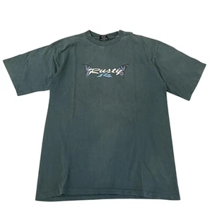 Vintage Rusty T-shirt 90s Skate Surf Made In USA - Picture 1 of 3