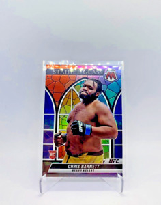 UFC 2023 "CHRIS BARNETT" Rookie Card STAINED GLASS Prizm Chronicles Mosaic RC