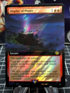 FOIL Display of Power, R 0769, NM Extended Surge Foil, MTG LotR Lord Rings NM - Picture 1 of 2
