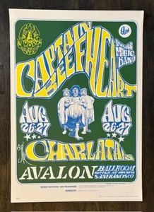 Póster ORIGINAL FD023 FAMILY DOG CAPITÁN BEEFHEART Los Charlatanes STANLEY MOUSE - Imagen 1 de 5