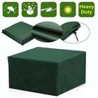 Outdoor Cover Garden Furniture Waterproof Patio Rattan Table Chair Cube Green