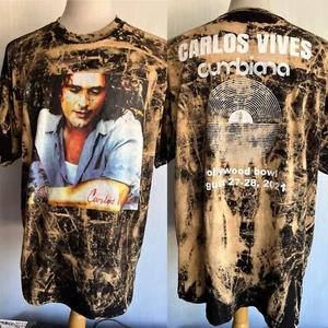 CARLOS VIVES (2021) RARE!!! Cumbiana Hollywood Bowl Concert Tie-Dye T-Shirt 2XL - Picture 1 of 5