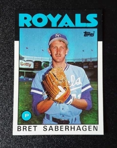1986 Topps Baseball Bret Saberhagen #487 Kansas City Royals 86 2nd yr FREE SHIP - Picture 1 of 3