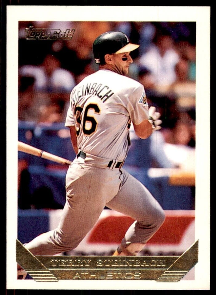 1993 Topps Gold Terry Steinbach A Baseball Cards #18 - Image 1 of 2