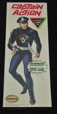 Moebius - CAPTAIN ACTION 40th Ann Model Kit #480149 (SEALED) #807/1000 KEN BURNS - Image 1 of 4