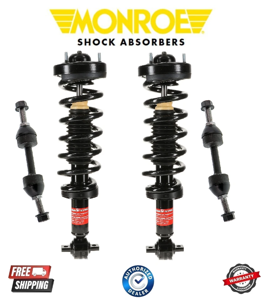 Muelle helicoidal y barra estabilizadora de puntal de suspensión delantera completa para Ford Expedition 14-17 Foto 1 de 1