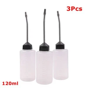 3Pcs 120ml Empty Sewing Machine Oil Can With Long Angle Spout for Factories - Picture 1 of 10