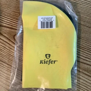 Lot of 2 KIEFER Superflex Latex Blue Yellow Cap Royal Swimming Caps Swimwear - Picture 1 of 2