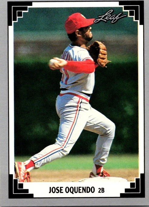 1991 Leaf Baseball 58 Jose Oquendo - Image 1 of 1