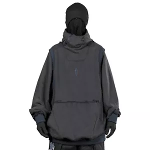Niepce Herren strapazierfähiger Winter Wildnis Hoodie Techwear Distressed Pullover - Bild 1 von 41