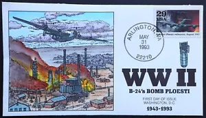 U.S. Used #2765d 29c WW II - 1943 1993 Collins First Day Cover (FDC). Pristine! - Picture 1 of 1