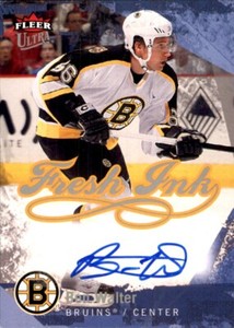 2007-08 Ultra Fresh Ink #FIBW Ben Walter AUTOGRAPH BOSTON BRUINS