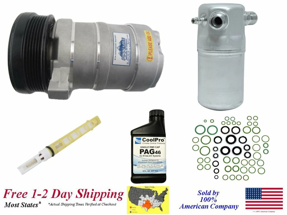 New A/C AC Compressor Kit For 1994-2002 Cadillac Eldorado 4.6L - Image 1 of 4