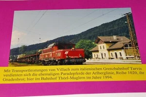 (ef0015) Eisenbahn Foto 10x15: ÖBB 1020 028-5 Thörl-Maglern Arlberglinie 1994 - Bild 1 von 1