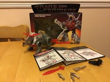  Vintage Transformer Dinobot Flamethrower Slag 100% complete with box 