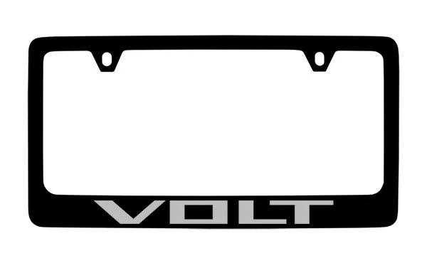 Soporte de marco de matrícula de metal recubierto negro Chevrolet Volt Foto 1 de 1