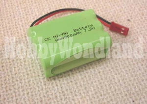 Batteria 7.2V Ni-MH 800mAh AAA 6 celle spina JST doppio cavallo 7009 V-2 RC barca - Foto 1 di 3