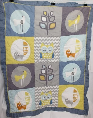 Edredón marca LOLLI Living Woods bebé/niño pequeño búho zorro unisex género neutro Foto 1 de 4