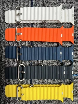 used Original Apple Watch Series 10 9 8 7 44MM 45MM 46MM 49mm Ocean band Orange - Image 1 of 4