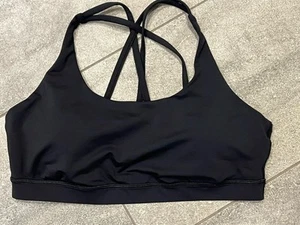 Lululemon Energy Women’s Bra Medium Support, B–D Cups- Size 14 Black - Picture 1 of 2