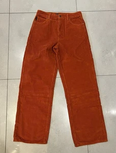 Superdry Cordhose/Jeans Wide Leg Orange Rust W30 L30 Neu mit Etikett - Bild 1 von 6