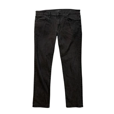 Joes Jeans Mens 36 Faded Black Mid Rise Slim Straight Stretch Cotton Blend Denim - Image 1 of 4
