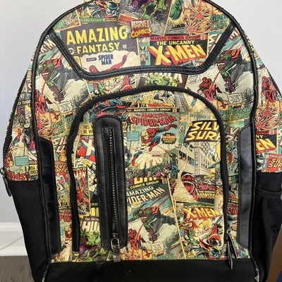 Mochila Mochila Marvel Heroes Patrón Cómic Spider-man X-men Hulk Foto 1 de 4