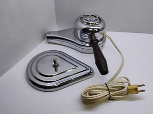 VTG Landers Electric Hair Dryer 9923 Chrome Cold Heat Tested Works W/ Stand - Picture 1 of 14