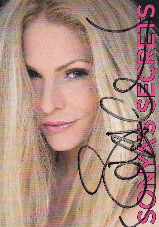 Autogrammkarte Sonya Kraus  - TV-Moderatorin / Model - Bild 1 von 1