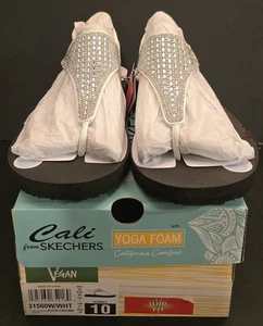 Skechers Cali Meditation Rock Crown Flip Flop Sandals Women's 10 Brand New - Picture 1 of 11