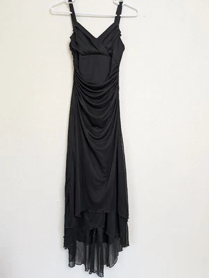 Trixxi Dress Women M Black Babydoll 90s Fairy Grunge Whimsical Y2K Asymmetrical - Image 1 of 4