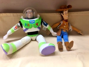 Vintage 1995 Disney Toy Story Burger King Woody & Buzz Lightyear 10" Dolls - EX - Picture 1 of 20
