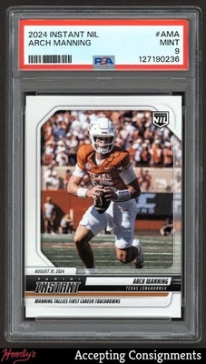 2024 Panini Instant NIL #AMA Arch Manning ROOKIE PR /5147* PSA 9 Mint - Image 1 of 2