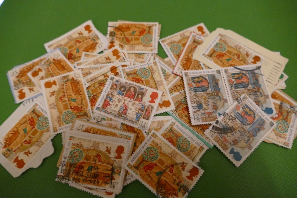 30 Domesday Book British UK commemorative postage stamps postal GB - Image 1 of 1