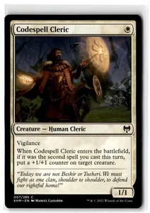 2021 Kaldheim Codespell Cleric #7 Expansion/Common - Picture 1 of 2