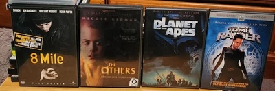 8 Mile, The Others, Planet of the Apes, Tomb Raider DVDs - Image 1 of 2
