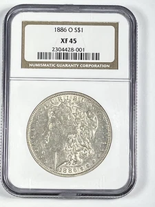 1886-O Morgan Dollar : NGC XF45 - Picture 1 of 2