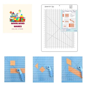 Vielseitiger Formschnitt plus Lineal für präzises Quilten & Vliesschneiden - Bild 1 von 6