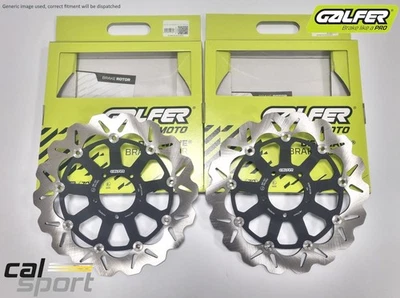 Galfer Wavy Front Brake Discs Wave Rotors Ducati Monster 800 S2R 2005> - Image 1 of 2