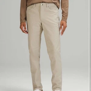 Lululemon ABC Slim Fit Pant Utilitech Raw Linen Beige Size 33 - Picture 1 of 8