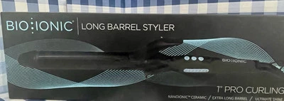 Long Barrel Styler - Black by Bio Ionic for Women - 0.75 Inch Curling Iron. New - Image 1 of 3