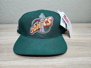 Vintage Seattle Super Sonics Sports Specialties Snapback Hat 90s NBA Rare Stitch - Picture 1 of 23