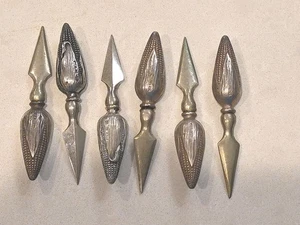 Antiguo juego de 3 soportes de maíz Webster de plata de ley - Imagen 1 de 8