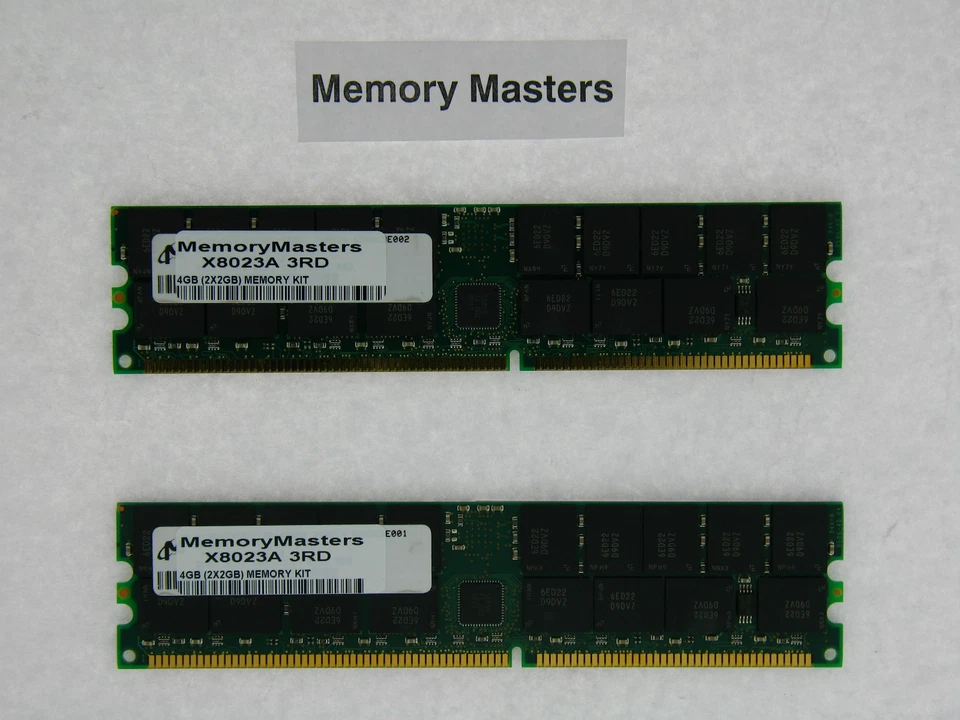 X8023A 4GB 2x2GB 184pin PC3200 DDR Reg Memory Kit - Image 1 of 1