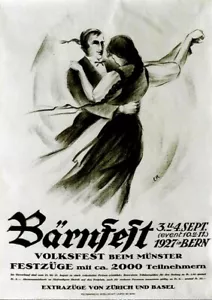 Original vintage poster BERNFEST SWISS FOLKLORE FESTIVAL 1927 - Picture 1 of 1
